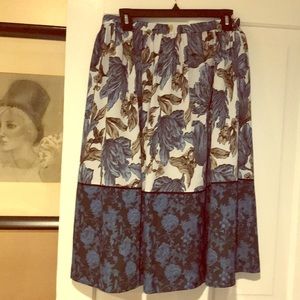 Floral jcrew skirt